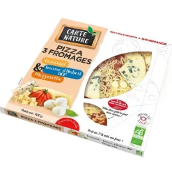 Pizza 3 fromages Carte Nature - 400 g