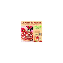 Pizza légumes grillés gorgonzola bio surgelée La Pizza du Moulin - 380 g