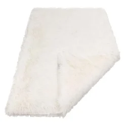 Plaid moelleux pour chien ou chat coloris blanc Noël Wouapy - 150 x 100 cm