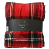 Plaid rouge en polyester Tartan - 150 x 200 cm