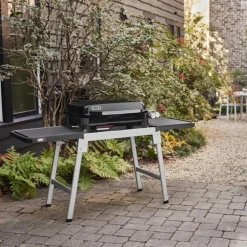 Plancha à gaz en fonte émaillée noire Weber - 56 cm