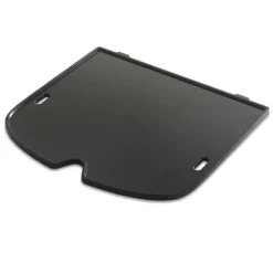 Plancha en fonte d’acier émaillée noire pour barbecue Weber Traveler - 32 x 34,5 cm