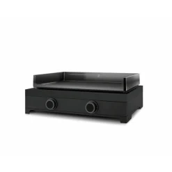 Plancha Modern gaz 60 coloris noir en acier Forge Adour - 65,5 x 57,3 x 23,8 cm