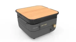 Plancha Nomad au gaz coloris noir en acier Forge Adour Nomad - 33,5 x 33,5 x 21,5 cm