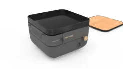 Plancha Nomad au gaz coloris noir en acier Forge Adour Nomad - 33,5 x 33,5 x 21,5 cm