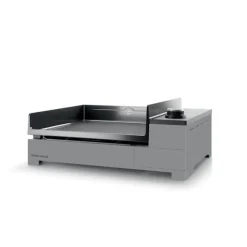 Plancha Premium électrique 45 coloris noir en acier Forge Adour - 60,3 x 44,1 x 24,1 cm