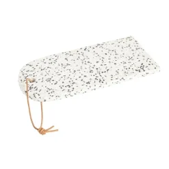 Planche à découper Terrazzo blanche et noire 33x15 cm