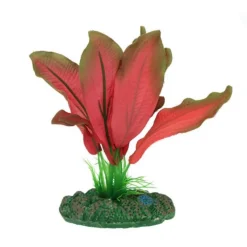 Plante artificielle aquarium, échinodorus rouge AQUA NOVA - hauteur 13cm