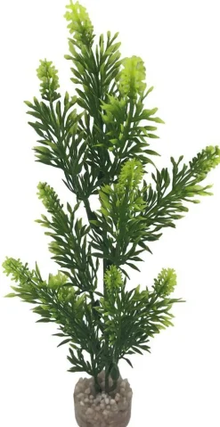 Plante artificielle pour aquarium coloris jaune LABEO Élodée colorée