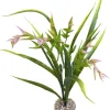 Plante artificielle pour aquarium coloris vert et rose LABEO Tillandsia PM
