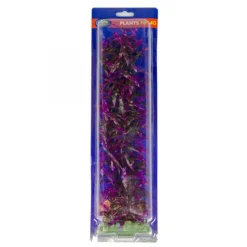 Plante artificielle violette pour aquarium, AQUA NOVA - 40cm de hauteur