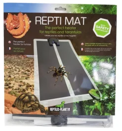 Plaque chauffante pour terrarium coloris noir Reptile Planet Repti Mat 14W - 28 x 28 cm