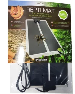 Plaque chauffante pour terrarium coloris noir Reptile Planet Repti Mat 7W - 15 x 28 cm