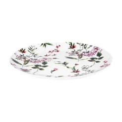 Plat à tarte en porcelaine avec pelle motifs floraux Champêtre - Ø 31 cm