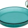 Plat à tarte en verre bleu transparent - Ø 31,9 cm