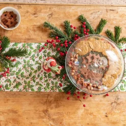 Plat sur pied avec cloche coloris transparent en verre - 32 x 32 x 26 cm