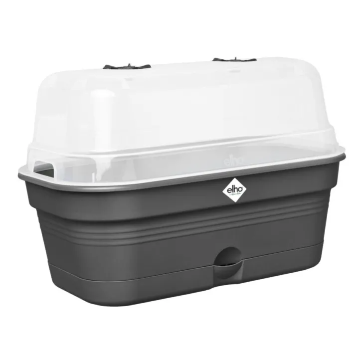 Plateau de culture coloris living noir Elho Green Basics Allin1 - 18 x 32 x 13,2 cm