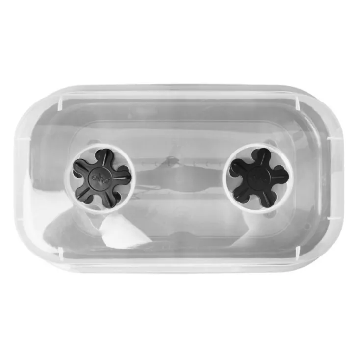 Plateau de culture coloris living noir Elho Green Basics Allin1 - 18 x 32 x 13,2 cm