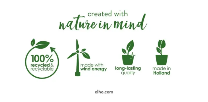 Plateau de culture coloris living noir Elho Green Basics Allin1 - 18 x 32 x 13,2 cm