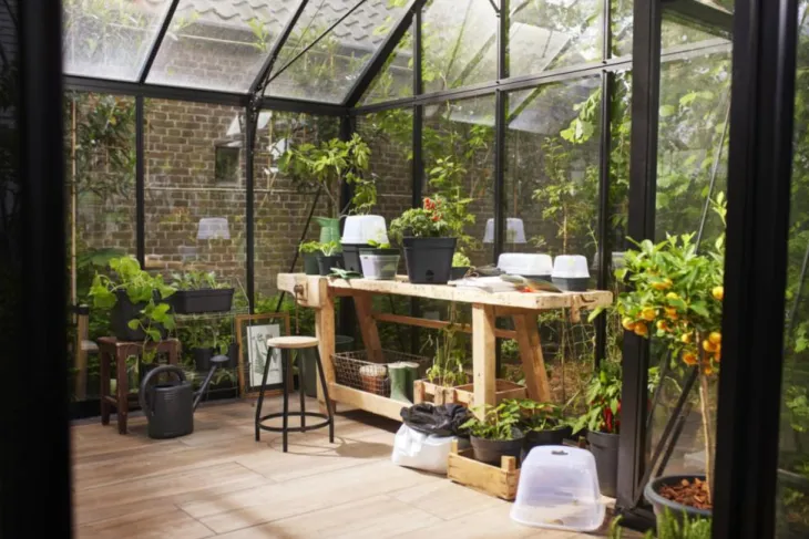 Plateau de culture coloris living noir Elho Green Basics Allin1 - 18 x 32 x 13,2 cm