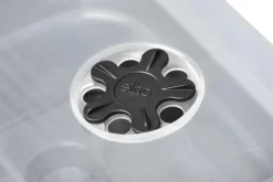 Plateau de culture en plastique recyclé coloris living noir avec couvercle serre Elho Green Basics Allin1 taille M - 18 x 32 x 13,2 cm