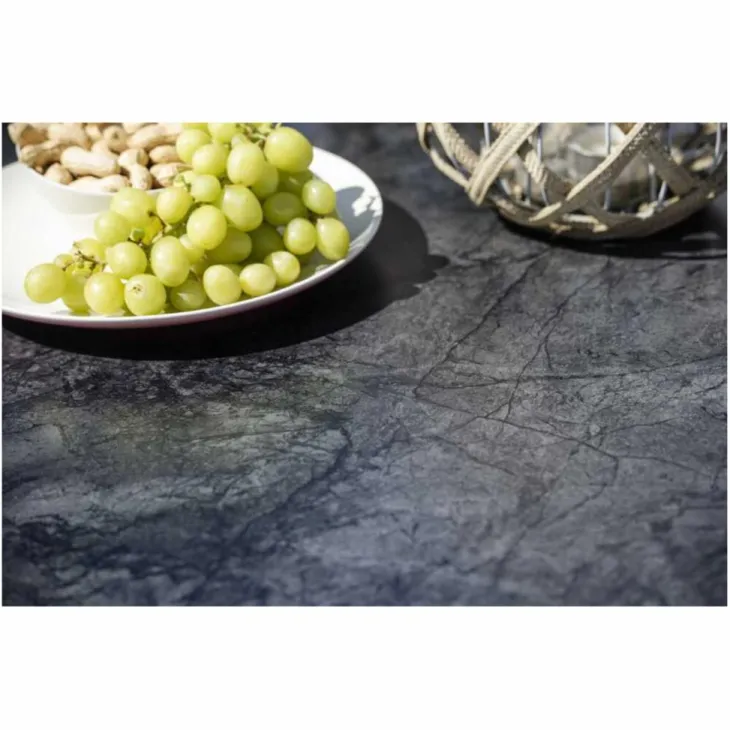 Plateau de table fin Penta Stern en HPL silverstar - 220 x 100 x 1,3 cm