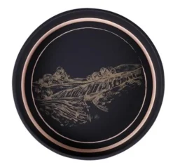 Plateau rond Viggo en métal Gusto Cav Service - Ø 33 x 4 cm