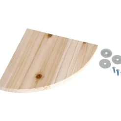 Plateforme en bois à fixer coloris bois - 22 x 22 x 1,8 cm