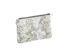 Pochette en tissu à motifs marron et gris Safeco Wanda - 20 x 12 cm