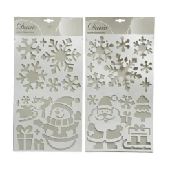 Pochoir Vitre Plastique pour Bombe à Neige 24x41 cm