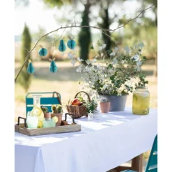 Poire en papier à suspendre coloris vert H 16,5 cm