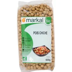 Pois chiches bio en sachet de 500 g