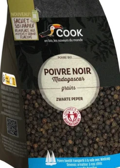 Poivre noir grains bio Cook - 150 g