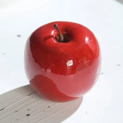 Pomme décorative rouge - Ø 9 cm