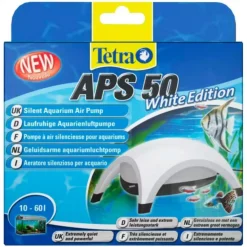 Pompe à air blanc 50L/H, TETRA, modèle APS 50 edition blanche - capacité 50 litres/heure
