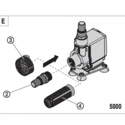 Pompe à eau compacte pour aquarium, EHEIM Compact ON 5000 - capacité 5 000L