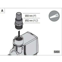 Pompe à eau compacte pour aquarium, EHEIM Compact ON 5000 - capacité 5 000L