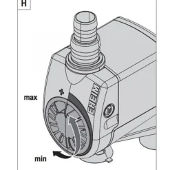 Pompe à eau compacte pour aquarium, EHEIM ON 3000 - capacité 3L