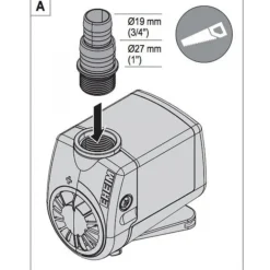 Pompe à eau compacte pour aquarium, EHEIM ON 3000 - capacité 3L