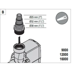 Pompe à eau compacte pour aquarium EHEIM Compact ON 16000 - débit 16000 L/h