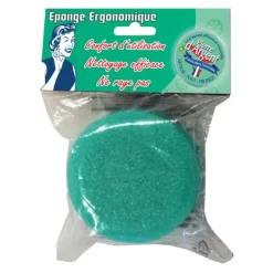 Éponge ergonomique spéciale pierre d'argent Liseré Vert