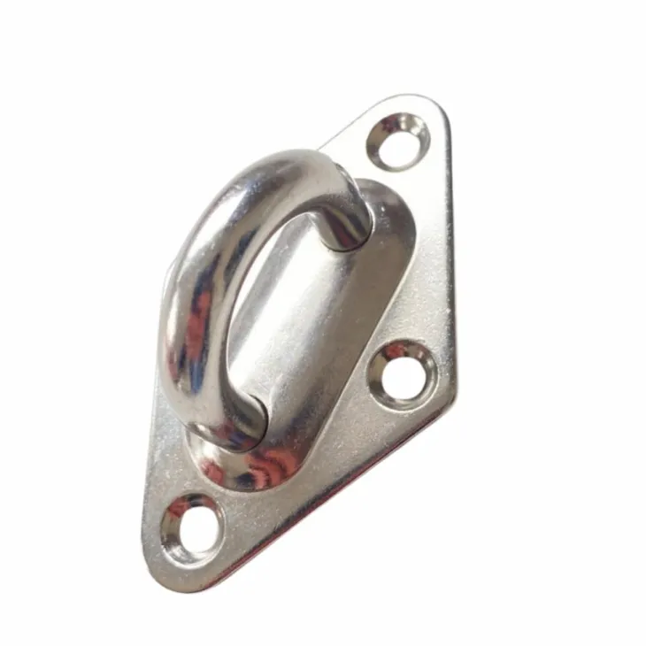 Pontet pour voile d'ombrage coloris gris en inox Gard&Rock - Ø 8 mm