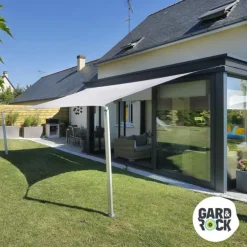 Pontet pour voile d'ombrage coloris gris en inox Gard&Rock - Ø 8 mm