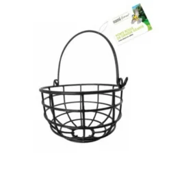 Porte boule de graisse géante noire en métal Ø 13 cm