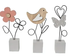 Porte-carte en contreplaqué multicolore - 6,5 x 3 x 14 cm