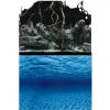 Poster aquarium racines et fonds marins AQUA NOVA - taille XL 150x60 cm