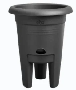 Pot à fraises en polypropylène noir Elho Green Basics - Ø 33 x H 33 cm