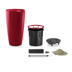 Pot à réserve d'eau Rondo Rouge scarlet Ø.32 x H.56 cm