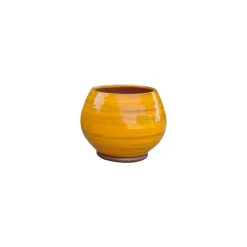 Pot Bahia Ibiza Sunshine en terre cuite émaillée H 31 x Ø 25 cm