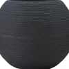 Pot boule en plastique 12,2 L coloris granit Chapelu Frères - Ø 30 x H 24 cm